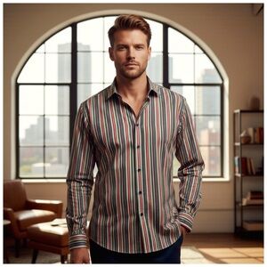 Ralph Lauren Men's Multicolor Striped Shirt. XL